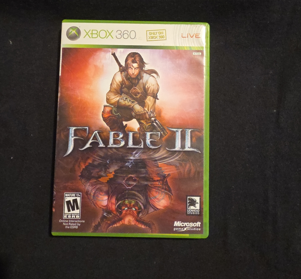 Microsoft Xbox 360 Fable II Video Game - Green Case, Multi-Color Cover